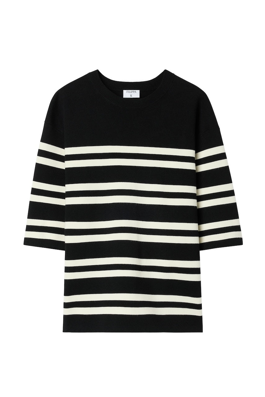 Milano Knit T-Shirt black/white