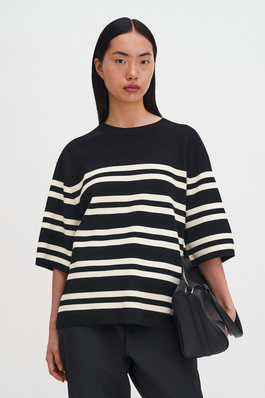 Milano Knit T-Shirt black/white