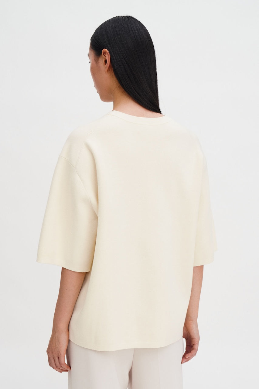 Milano Knit T-Shirt calico white