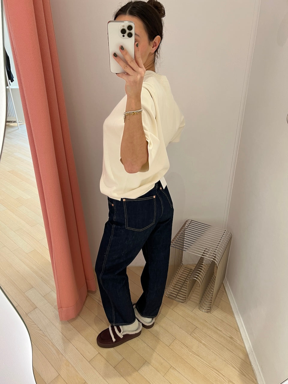 Milano Knit T-Shirt calico white