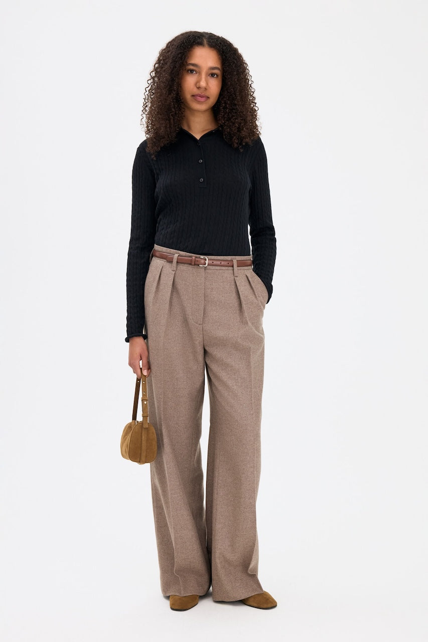 Paloma Flannel Trousers driftwood
