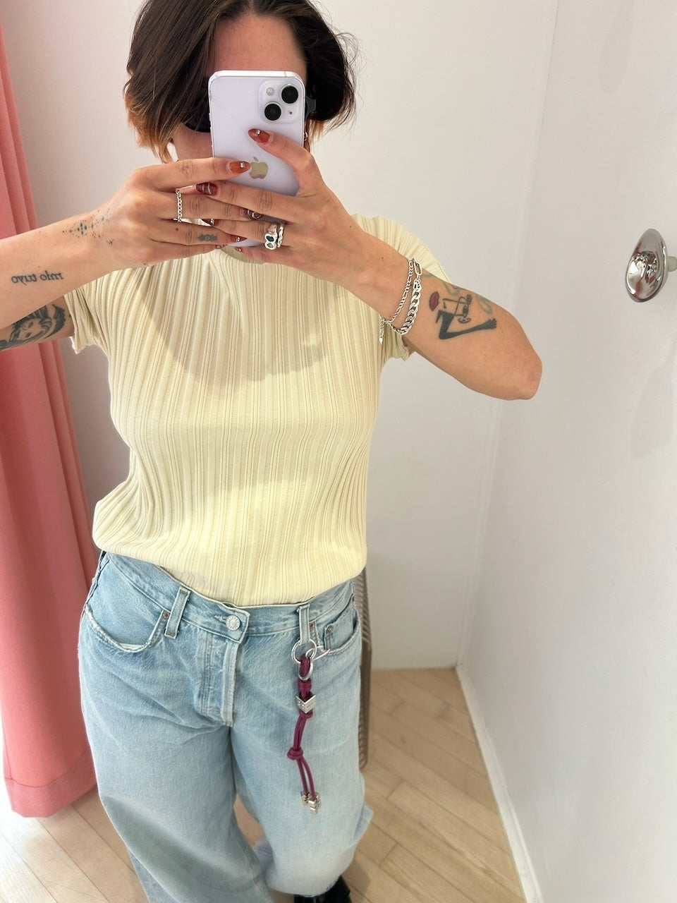 Ganni Bou Keyring boysenberry