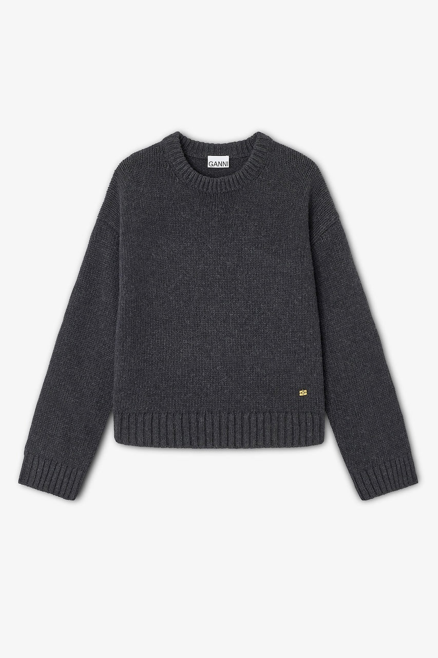 Chunky Wool Mix Sweater phantom