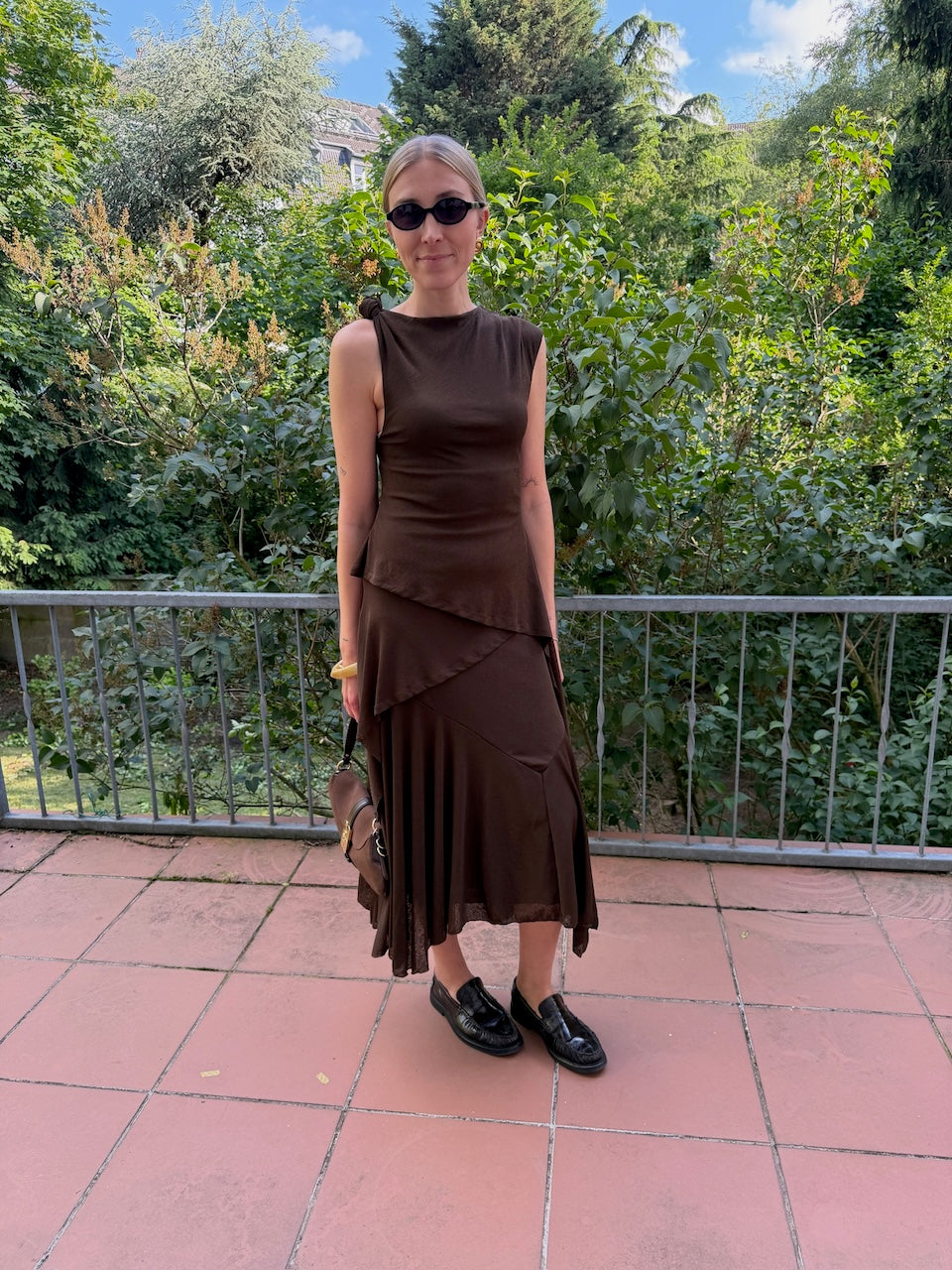 Marl Mesh Dress demitasse