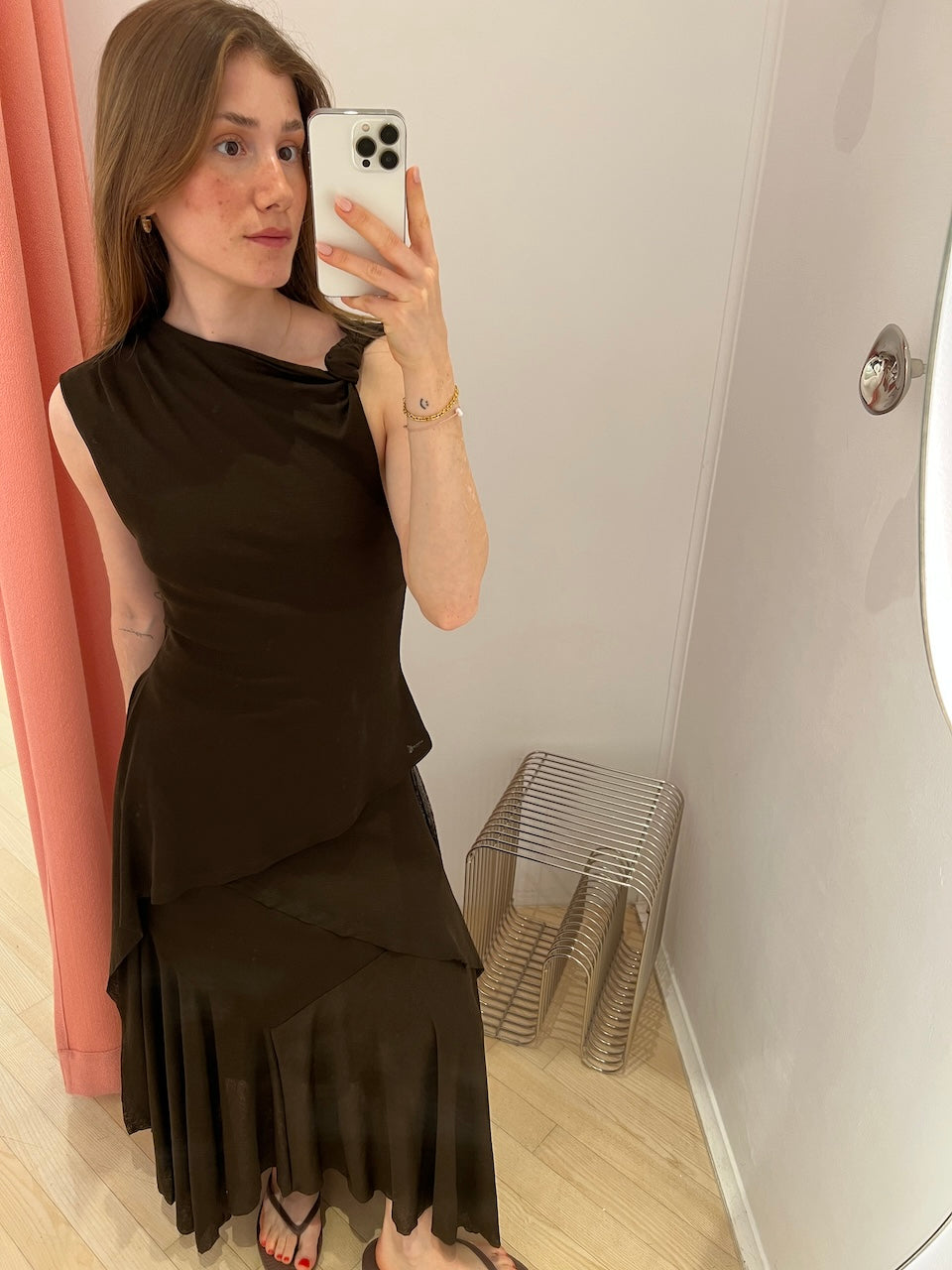 Marl Mesh Dress demitasse