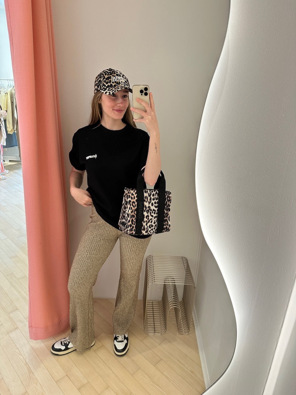 Melange Knit Pants brandy brown