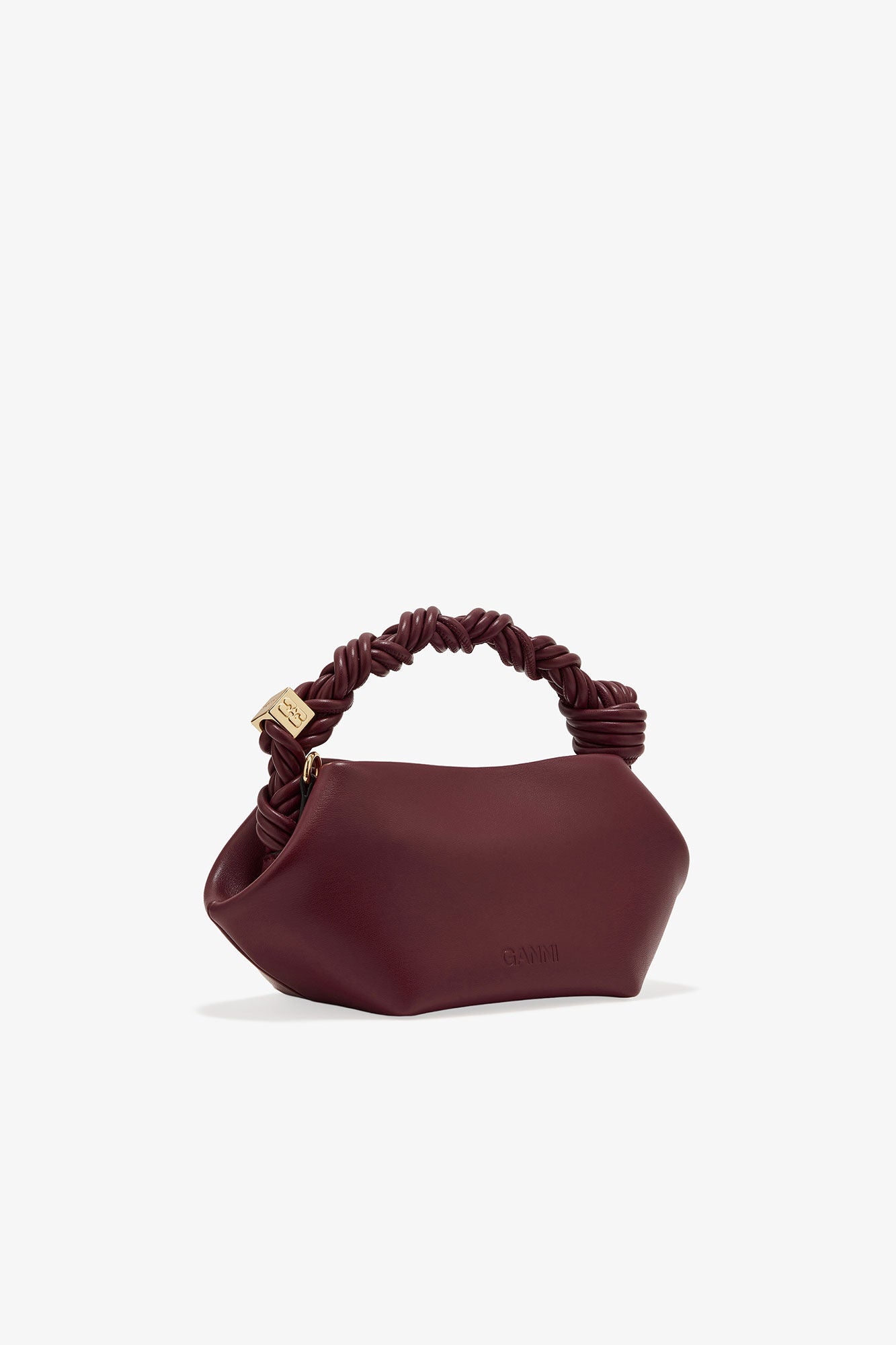 Ganni Mini Bou Bag burgundy
