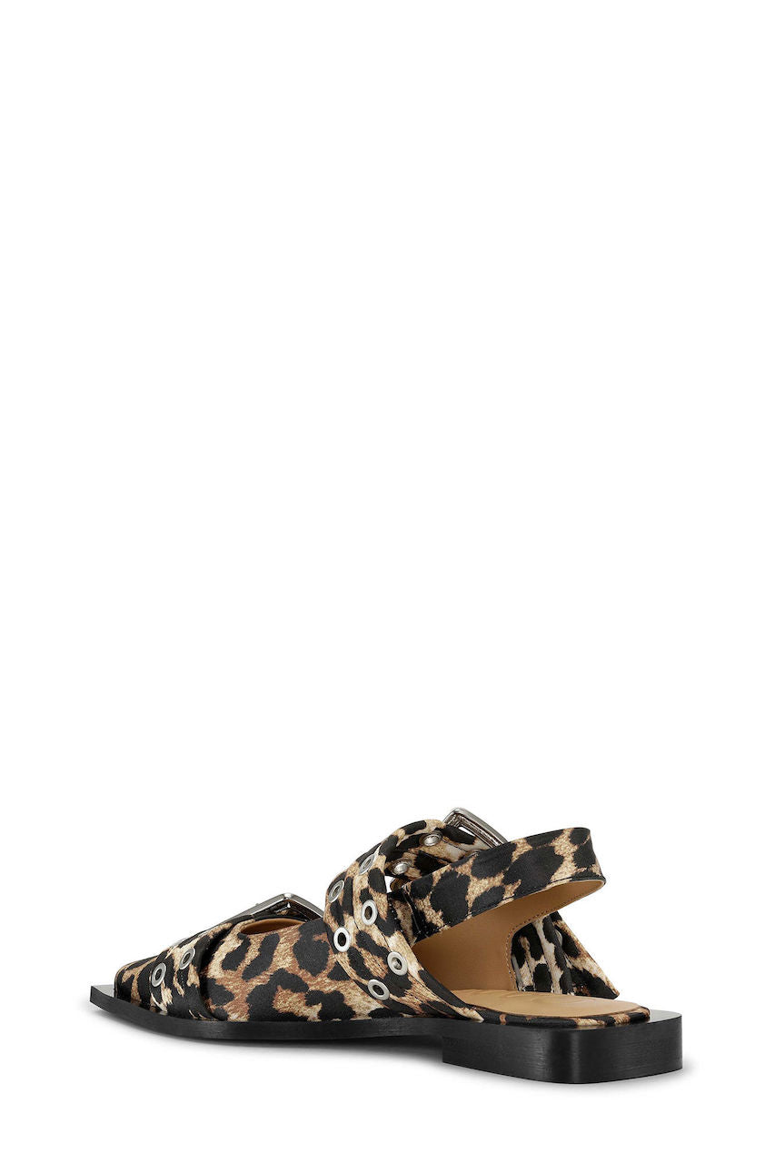 Wide Welt Buckle Ballerina Naplack leopard
