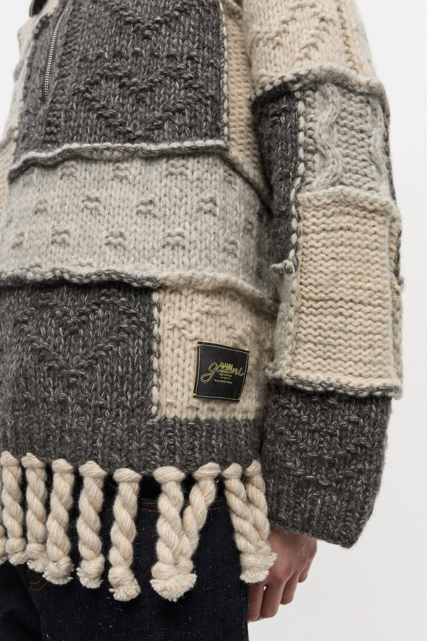 Wool Cotton Bubble Sweater multicolour