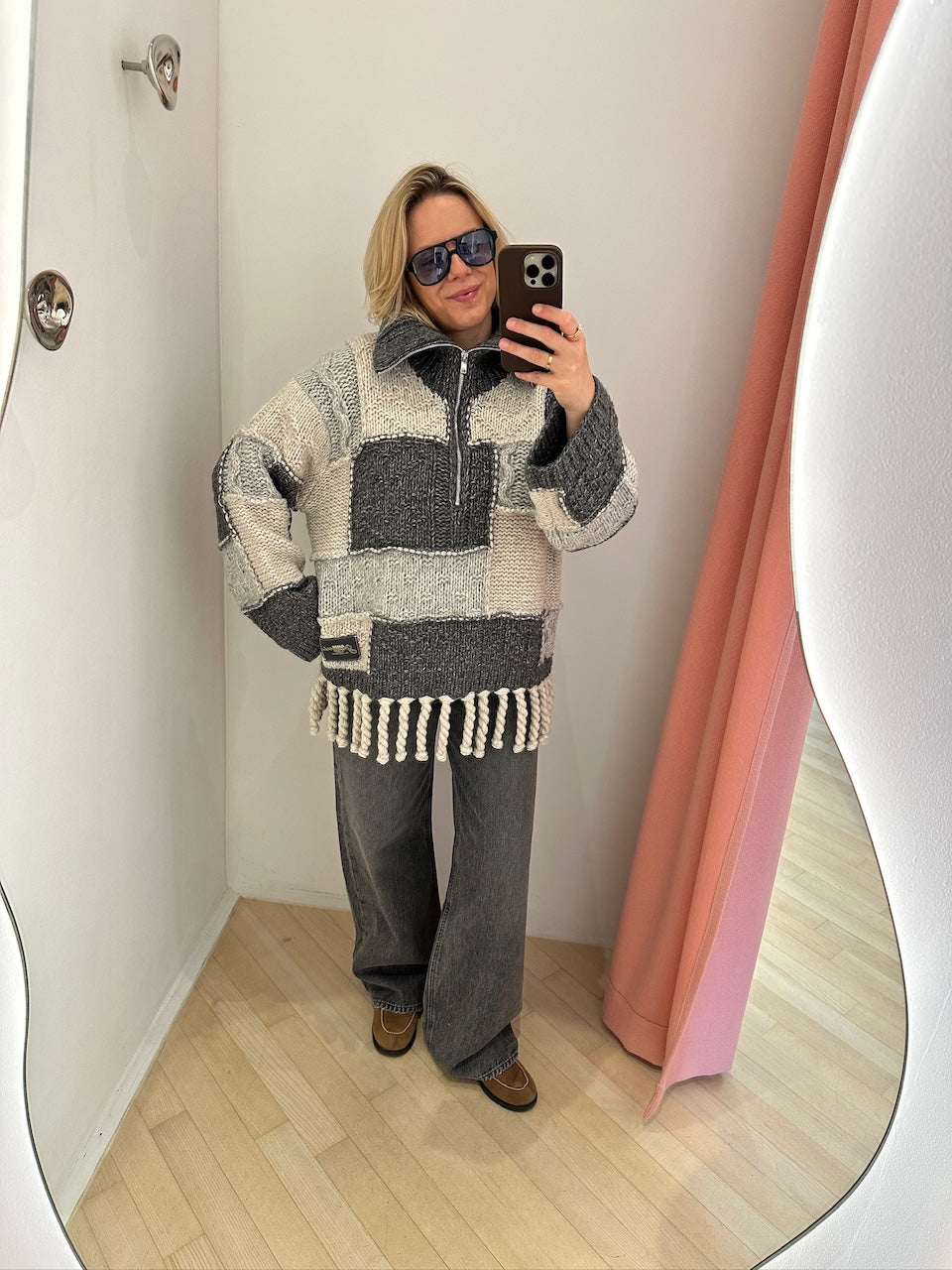 Wool Cotton Bubble Sweater multicolour