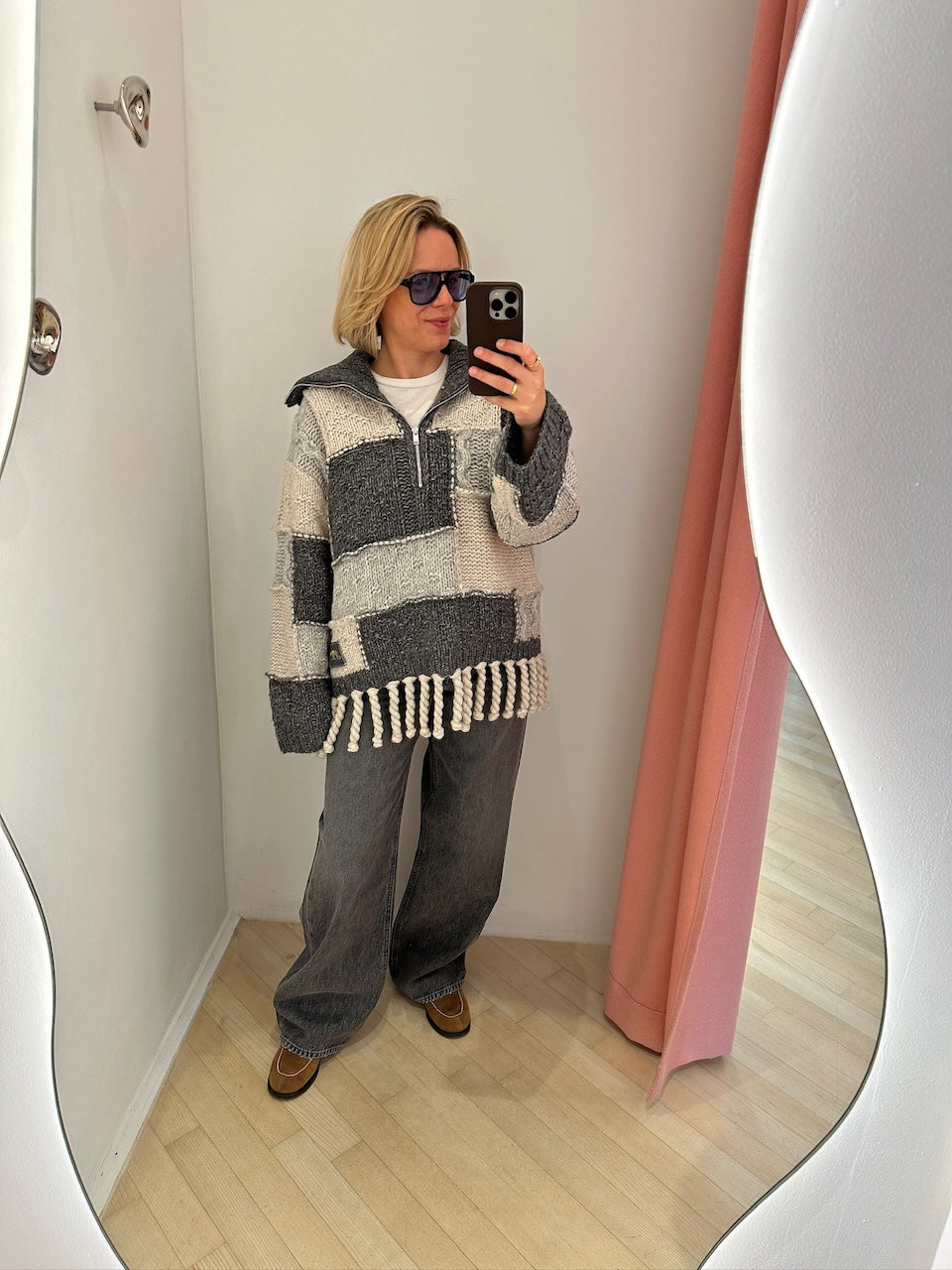 Wool Cotton Bubble Sweater multicolour