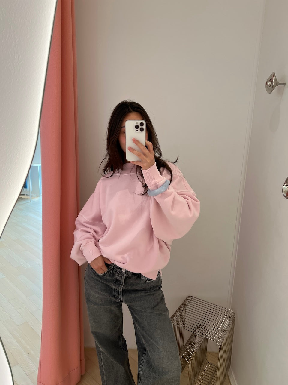 Frankie Crewneck Sweater pastel pink