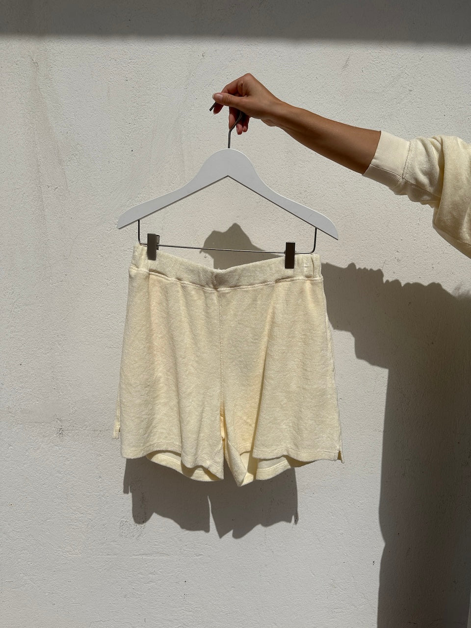 Frottee Shorts egret