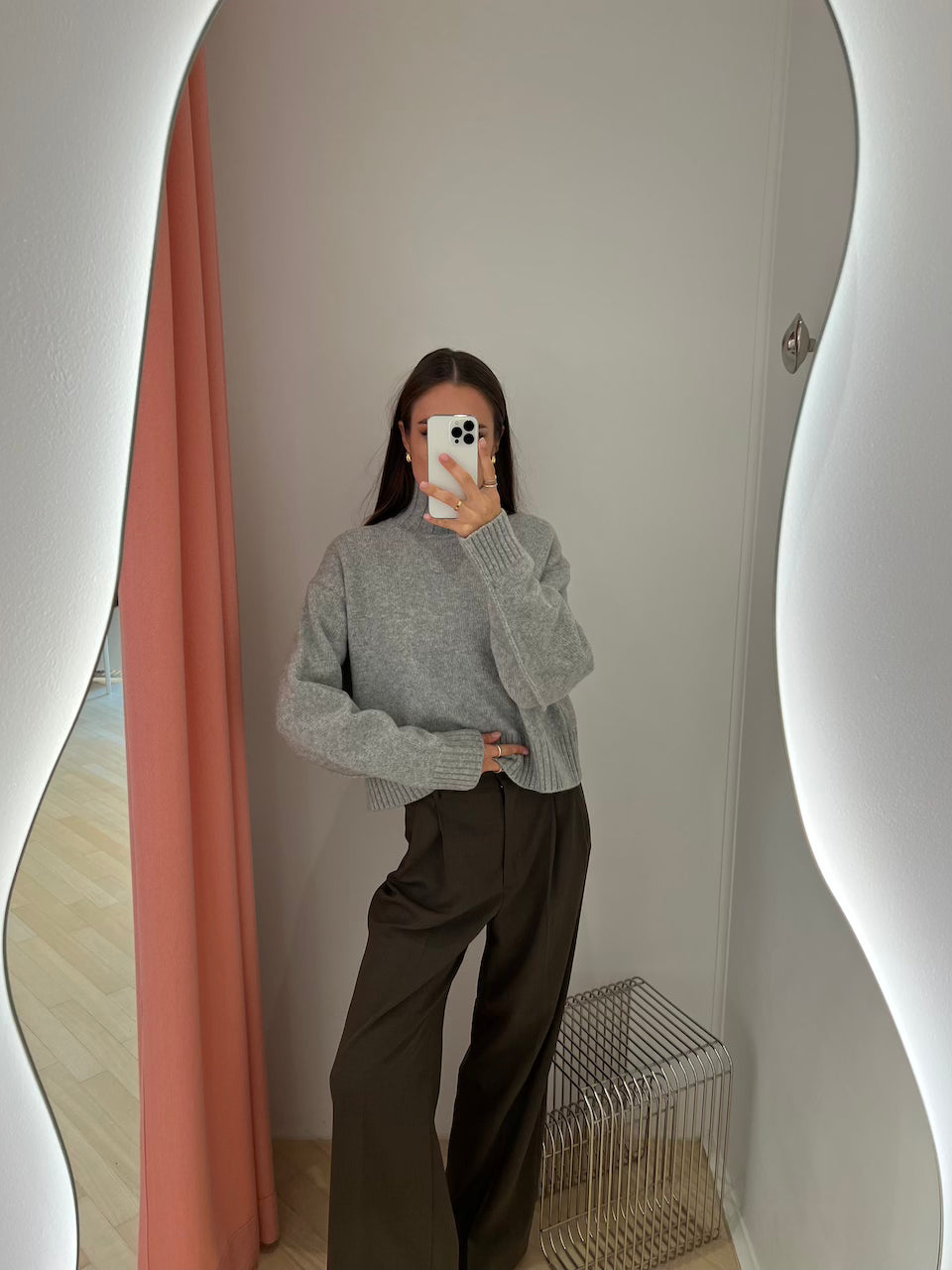 Ina Turtleneck Pullover grey melange