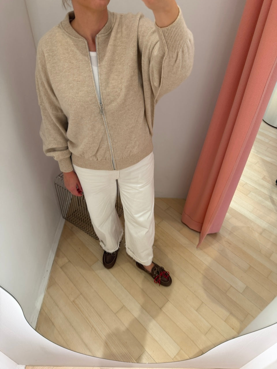 Jackie Bomber Jacket light beige
