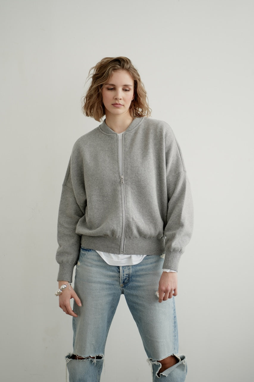 Jackie Cardigan grey melange