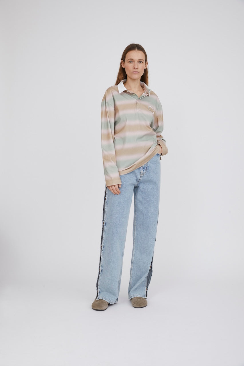 Cash Polo Shirt dusty multi spray