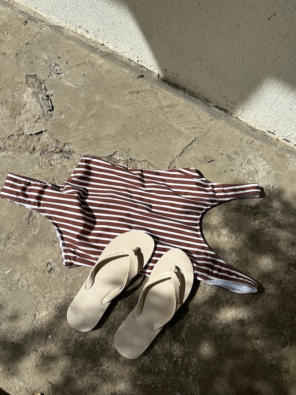 Stripe Swim Suit bark