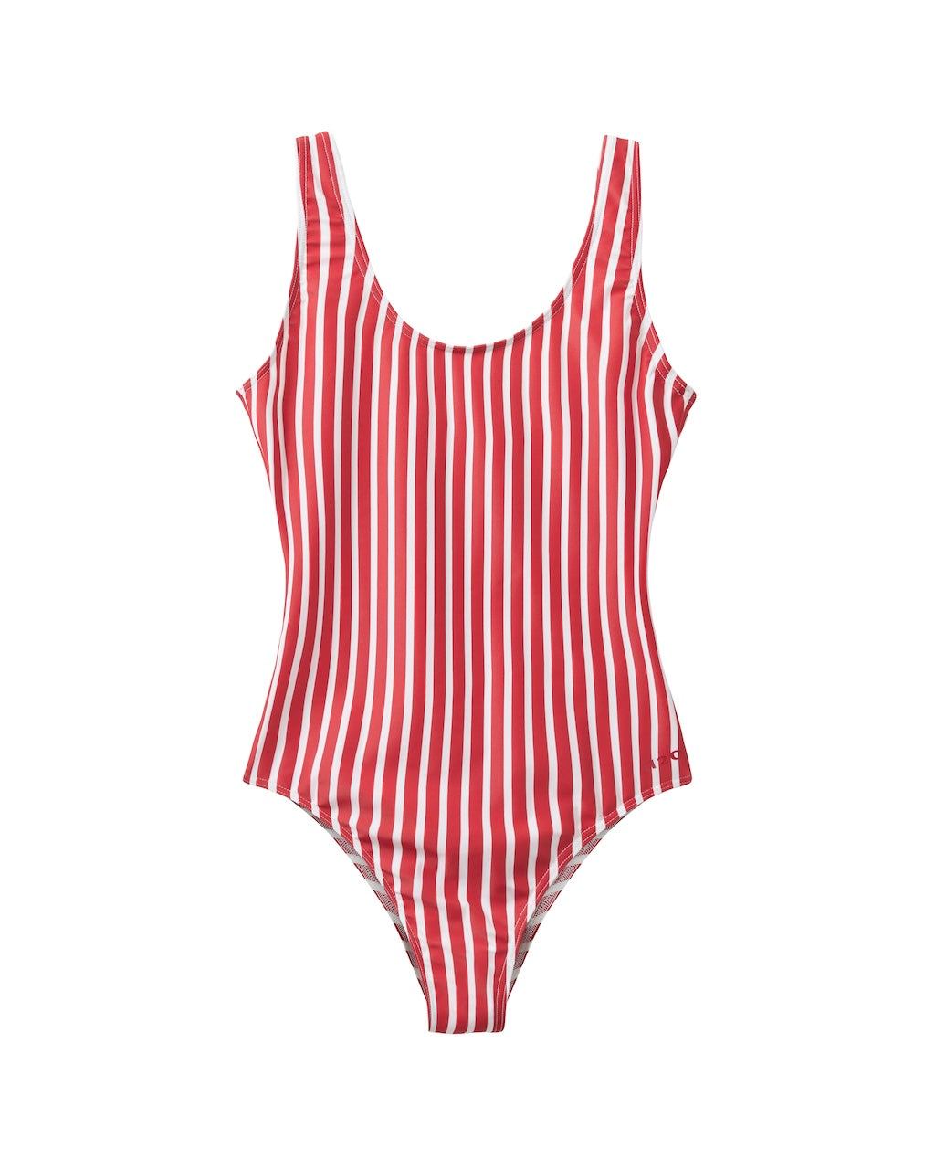 Stripe Swim Suit red