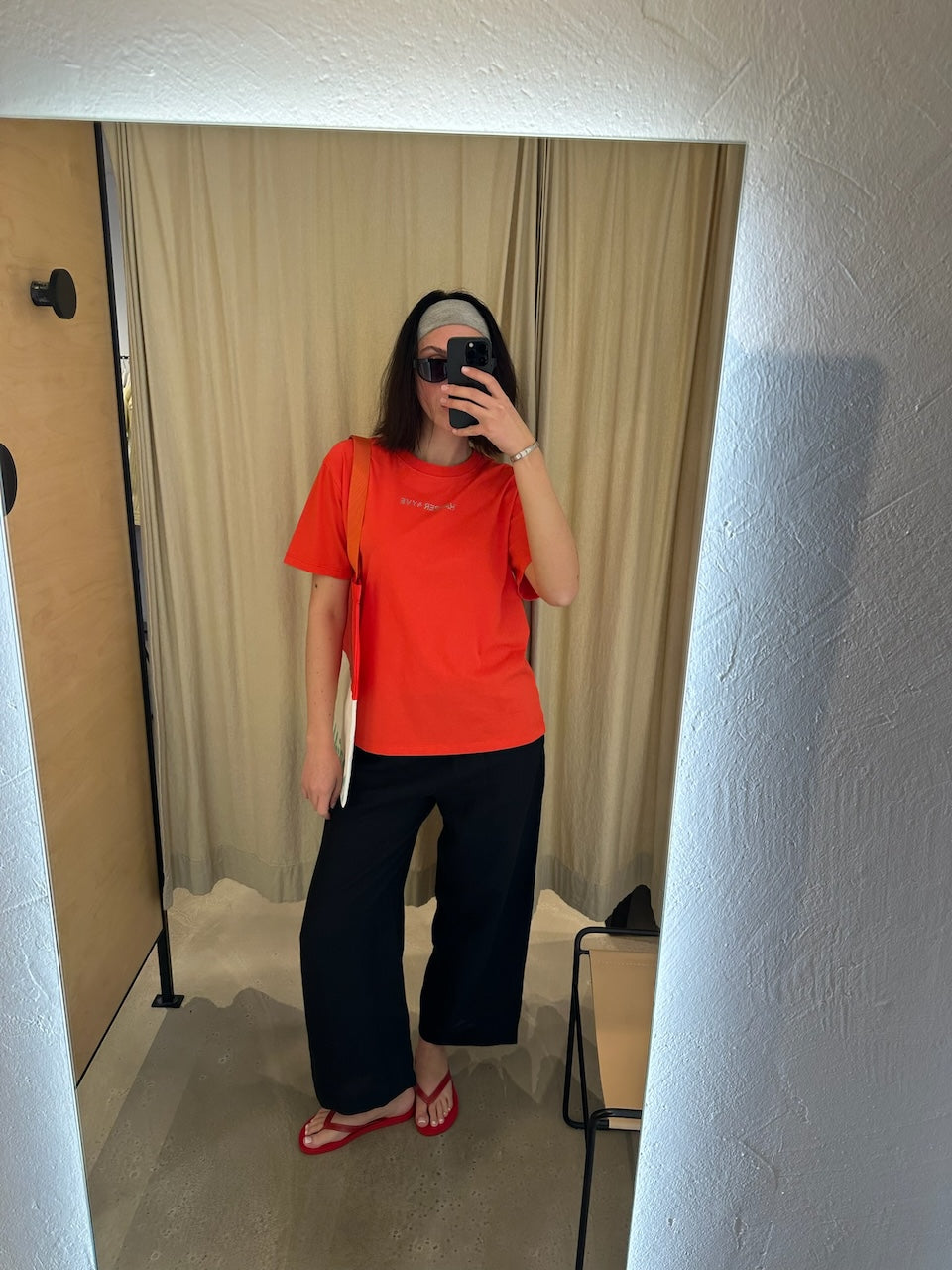 Rhinestone T-Shirt spicy red