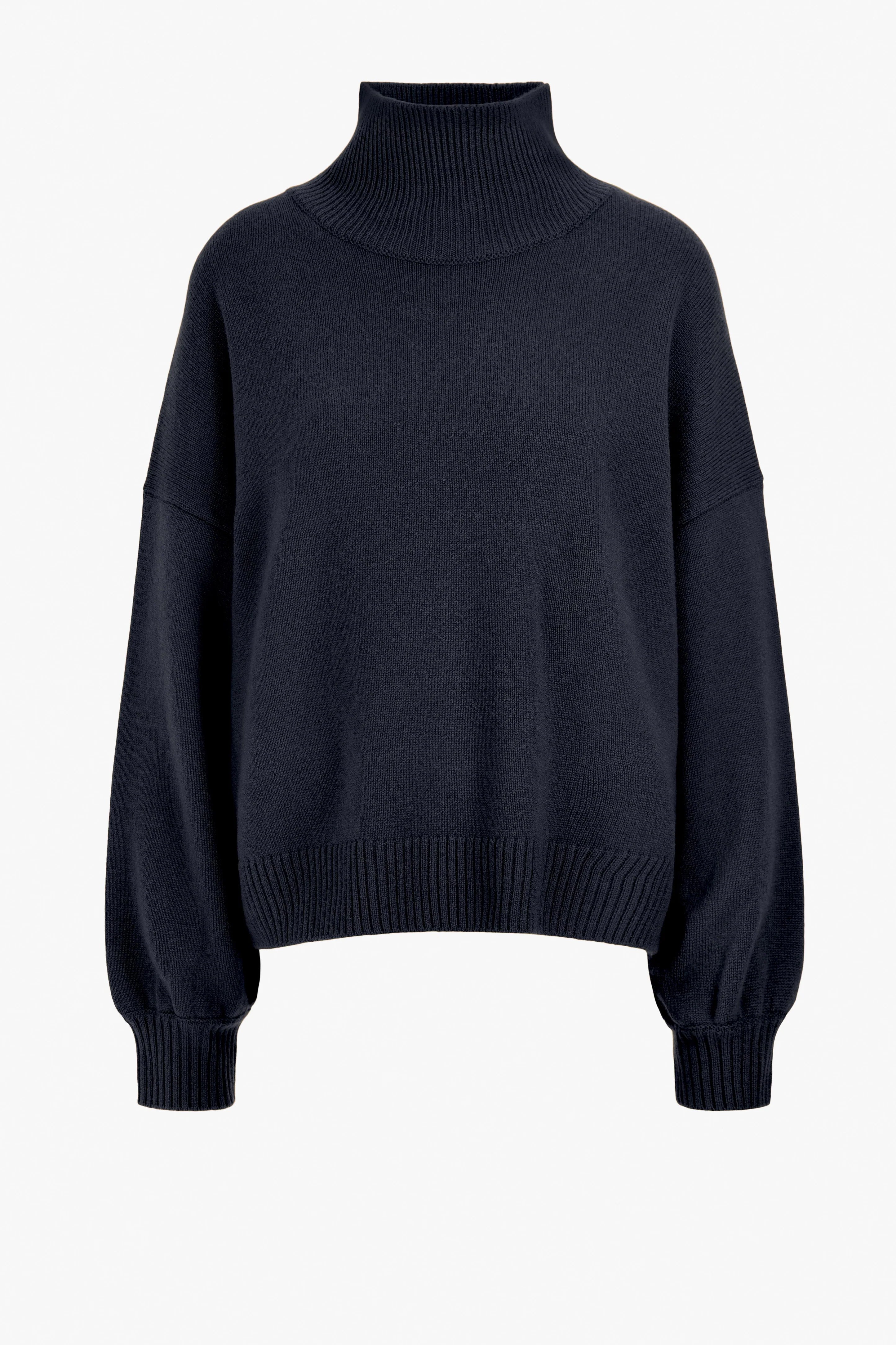 Cocoon Turtleneck dark navy