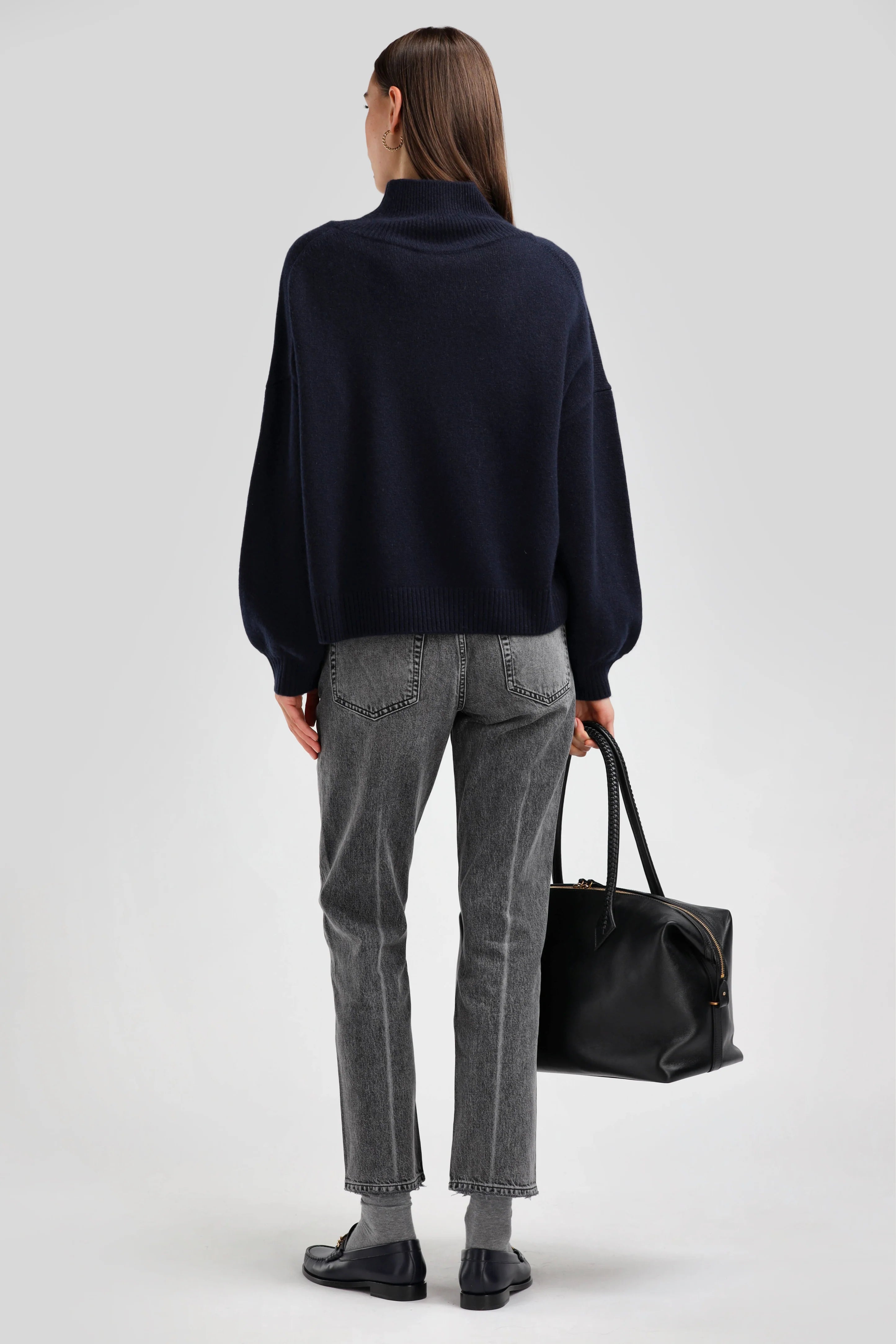 Cocoon Turtleneck dark navy