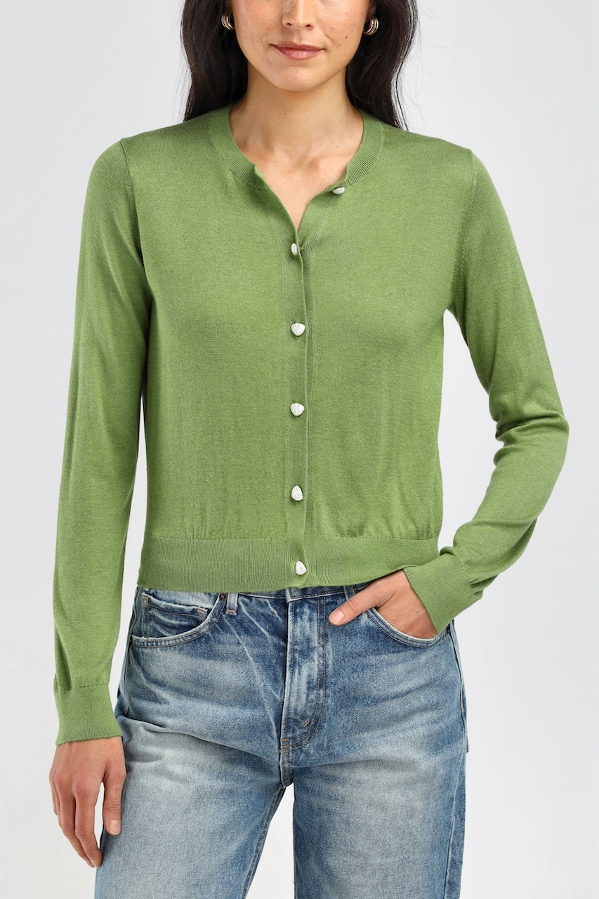 Gigi Cardigan bright green