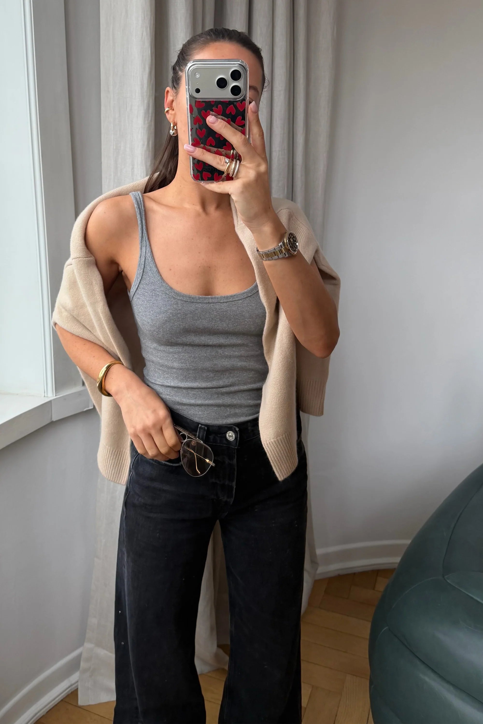 Le Mans Tank Top light grey