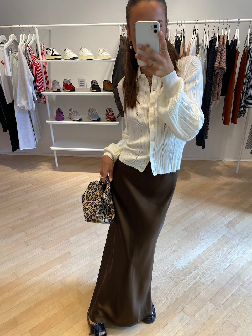 Le Plaine Maxiskirt chocolate