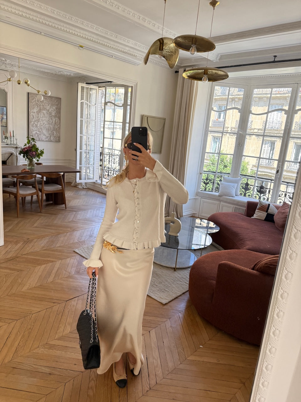 Le Plaine Maxiskirt creme