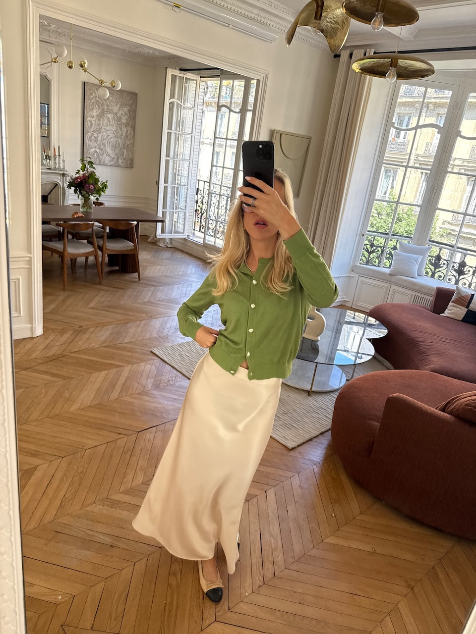 Le Plaine Maxiskirt creme