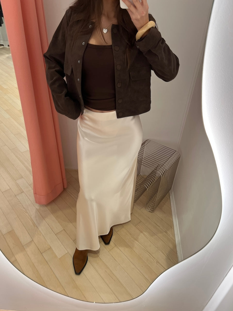 Le Plaine Maxiskirt creme