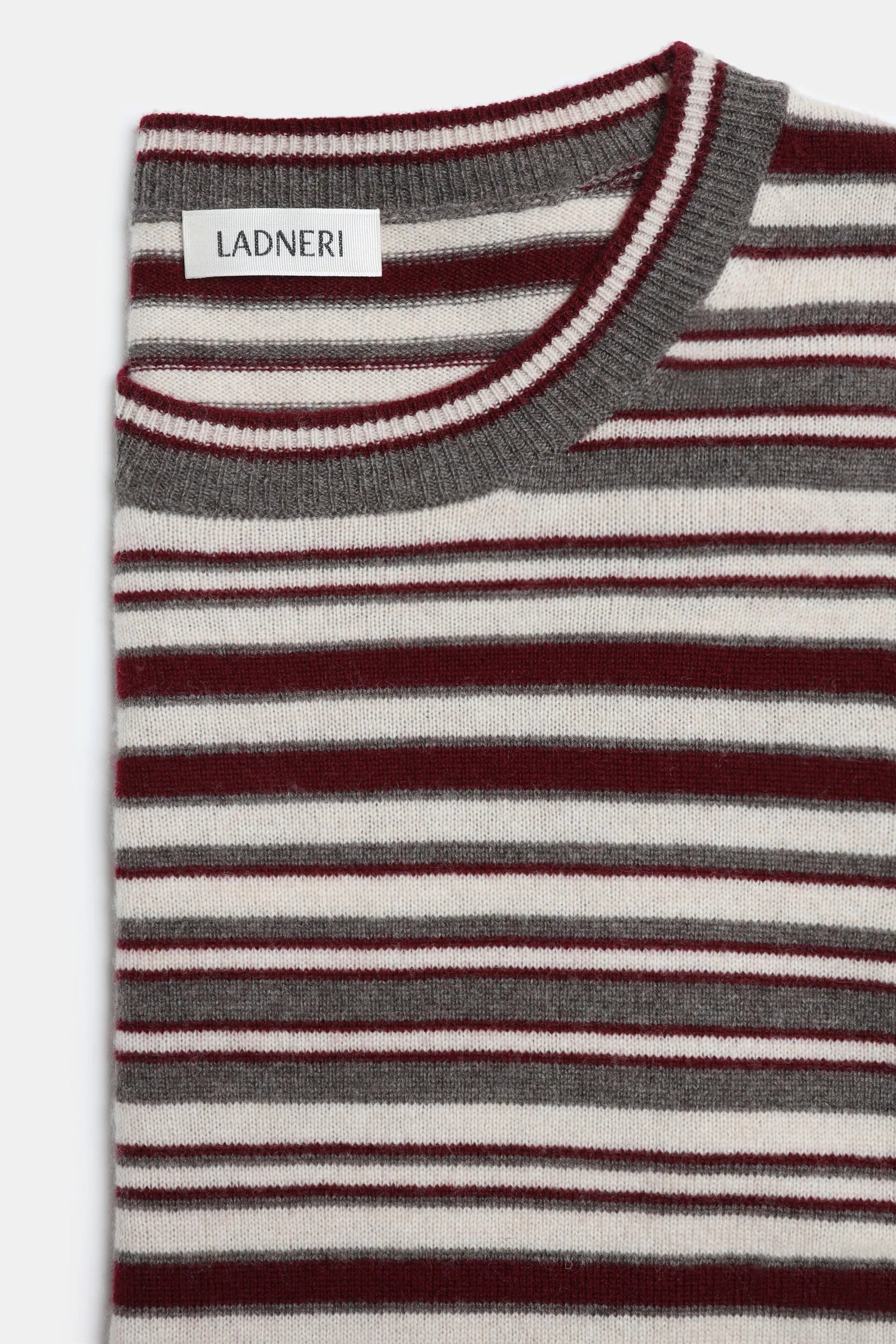 Lian Striped Longsleeve burgundy/brown/ivory