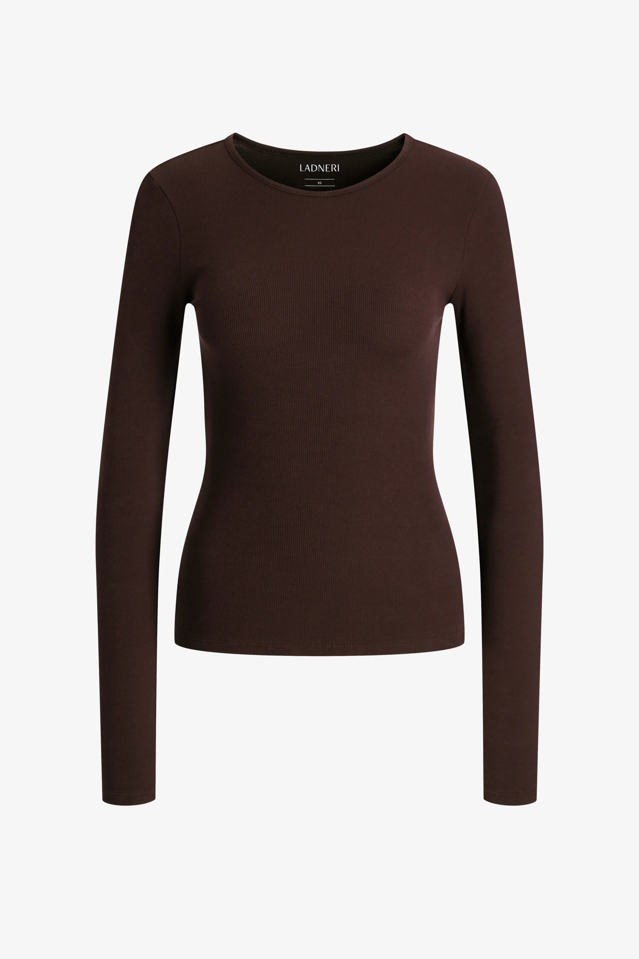 Line Longsleeve dark brown
