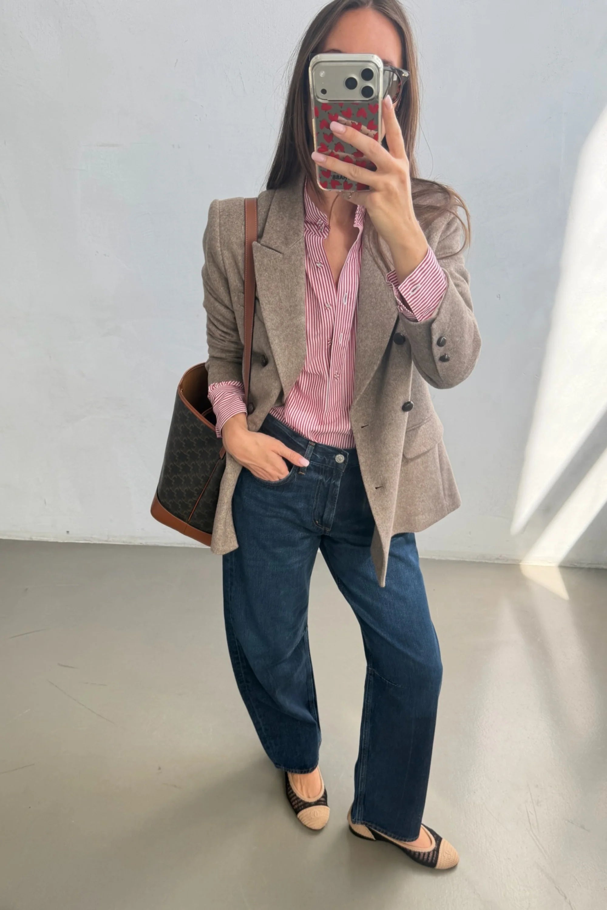 Manon Blazer taupe melange