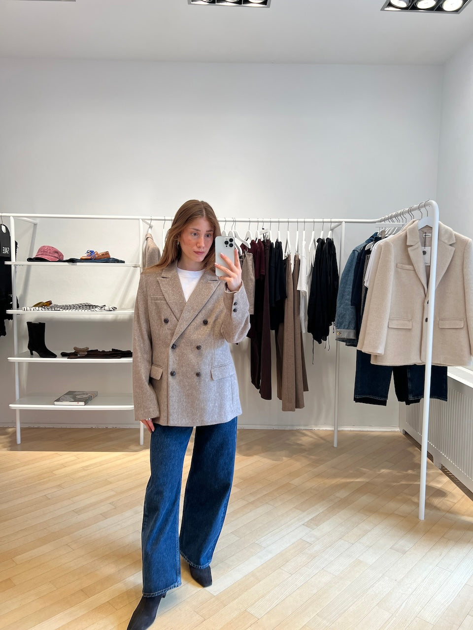 Manon Blazer taupe melange