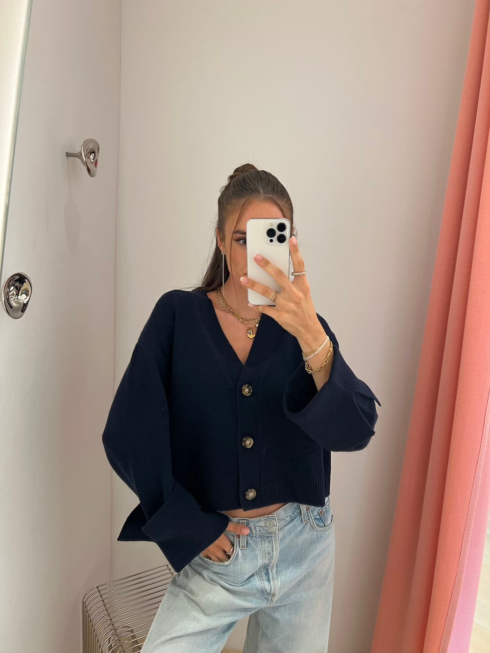 Paix Next Cardigan dark navy