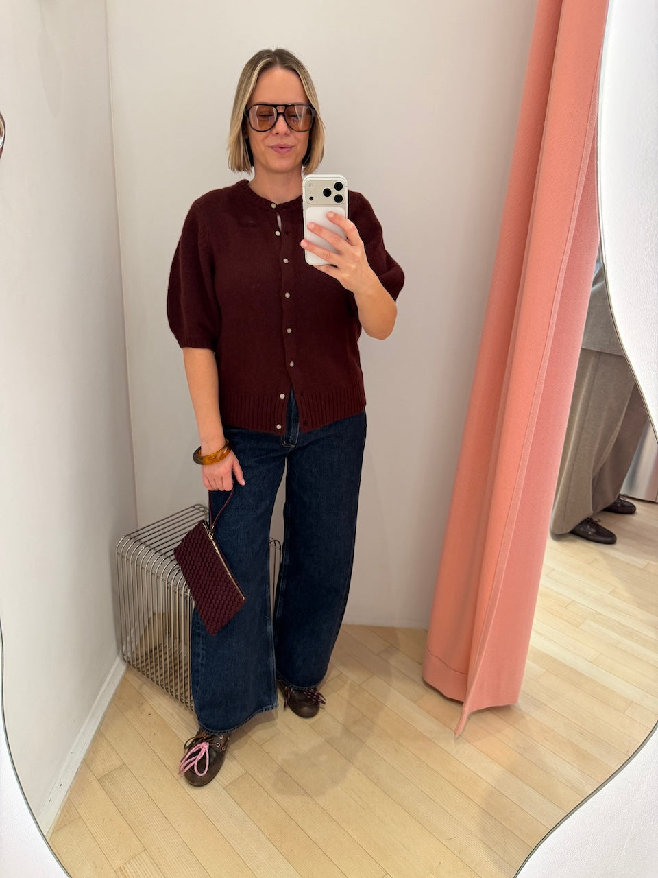 Poupette Cardigan rouge