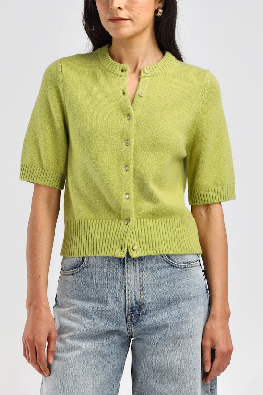 Poupette Cardigan soleil matcha