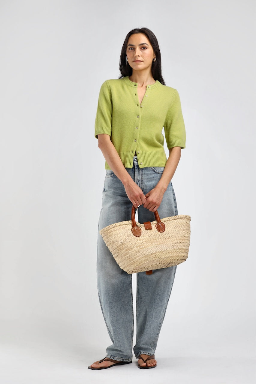 Poupette Cardigan soleil matcha