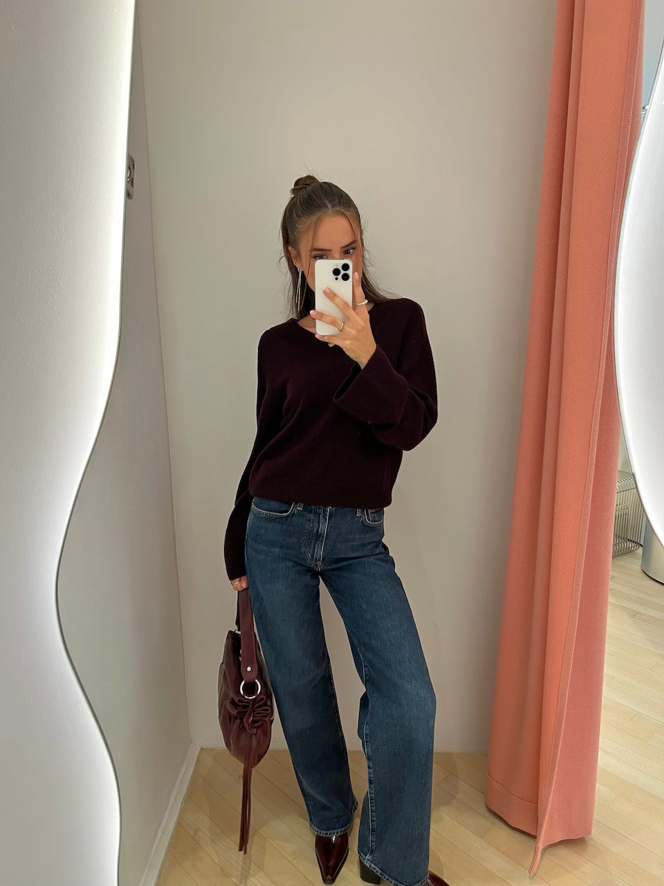 Ruby Pullover red wine