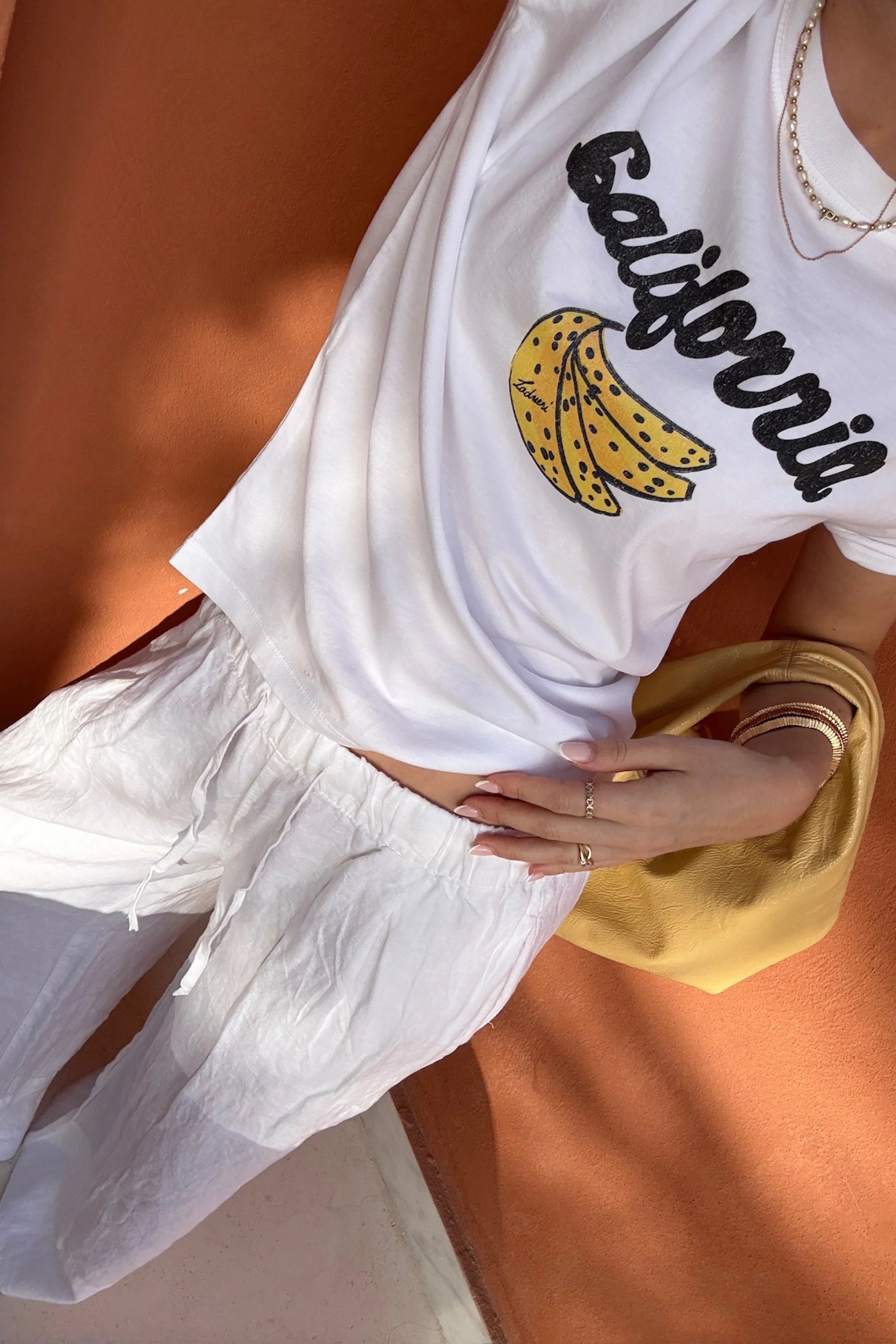 T-Shirt Banana white/black