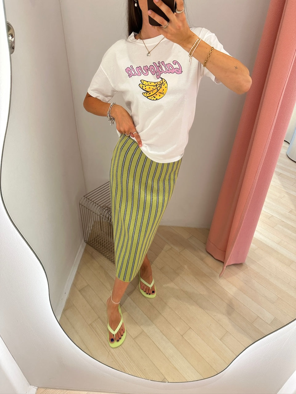 T-Shirt Banana white/pink