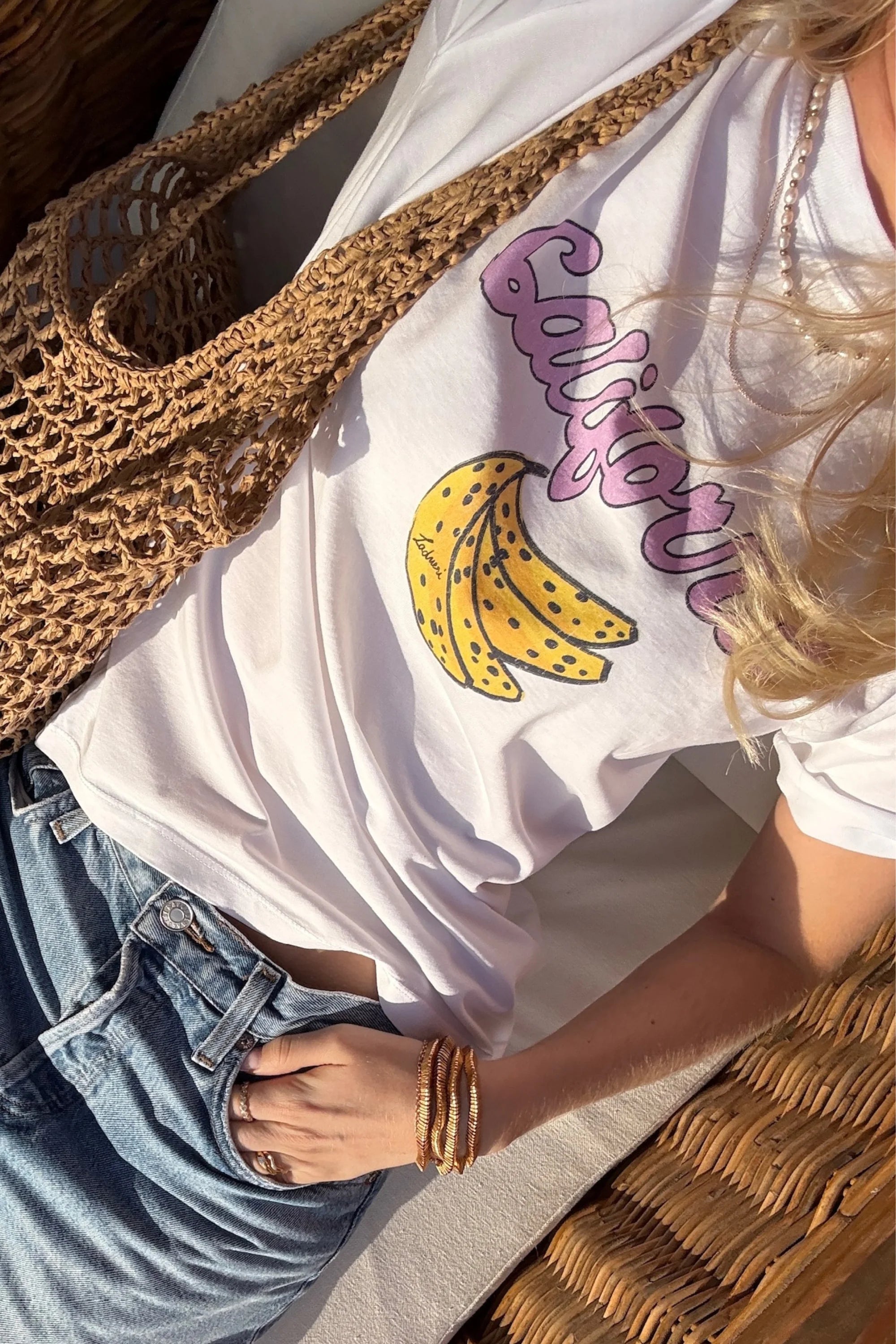 T-Shirt Banana white/pink