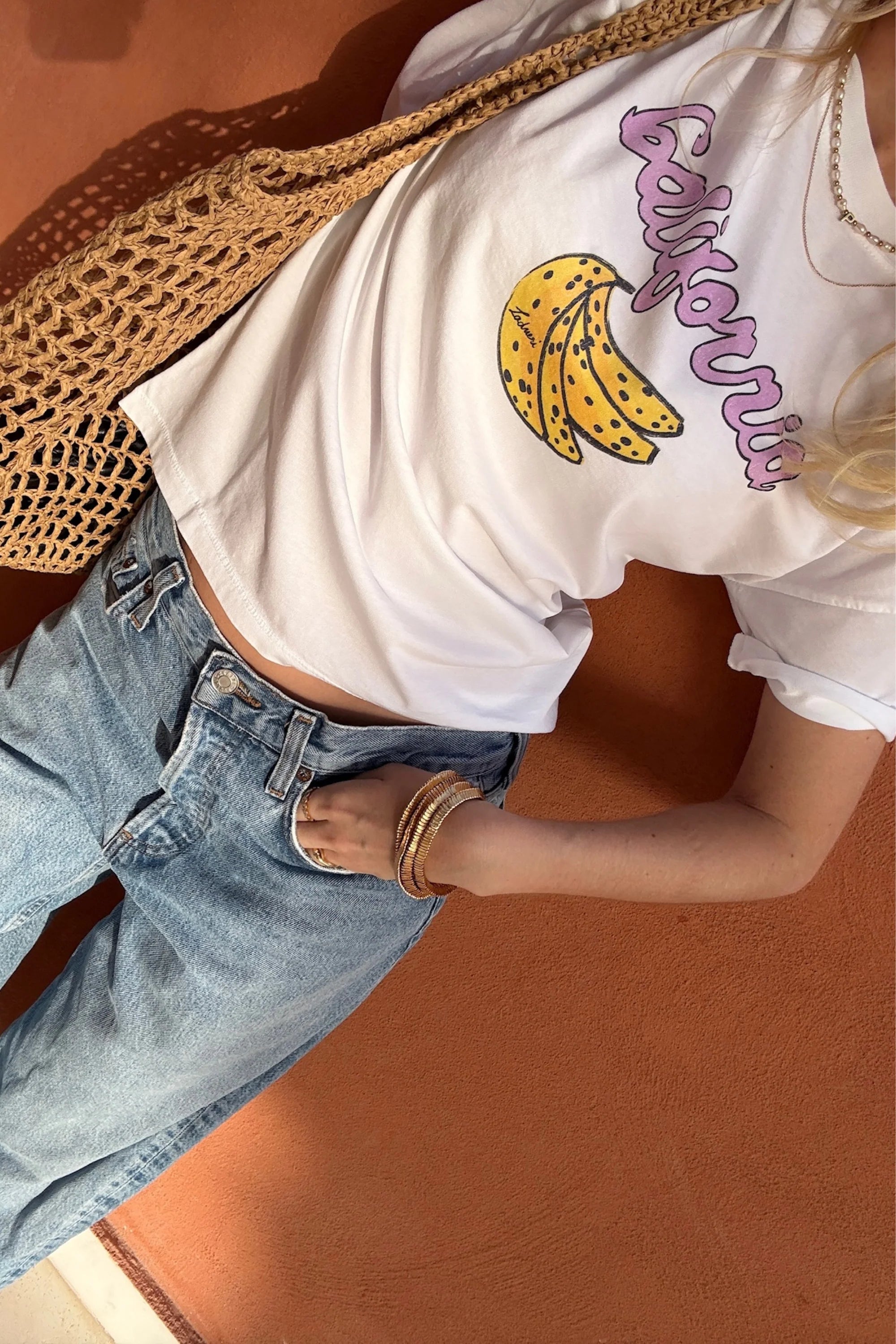 T-Shirt Banana white/pink