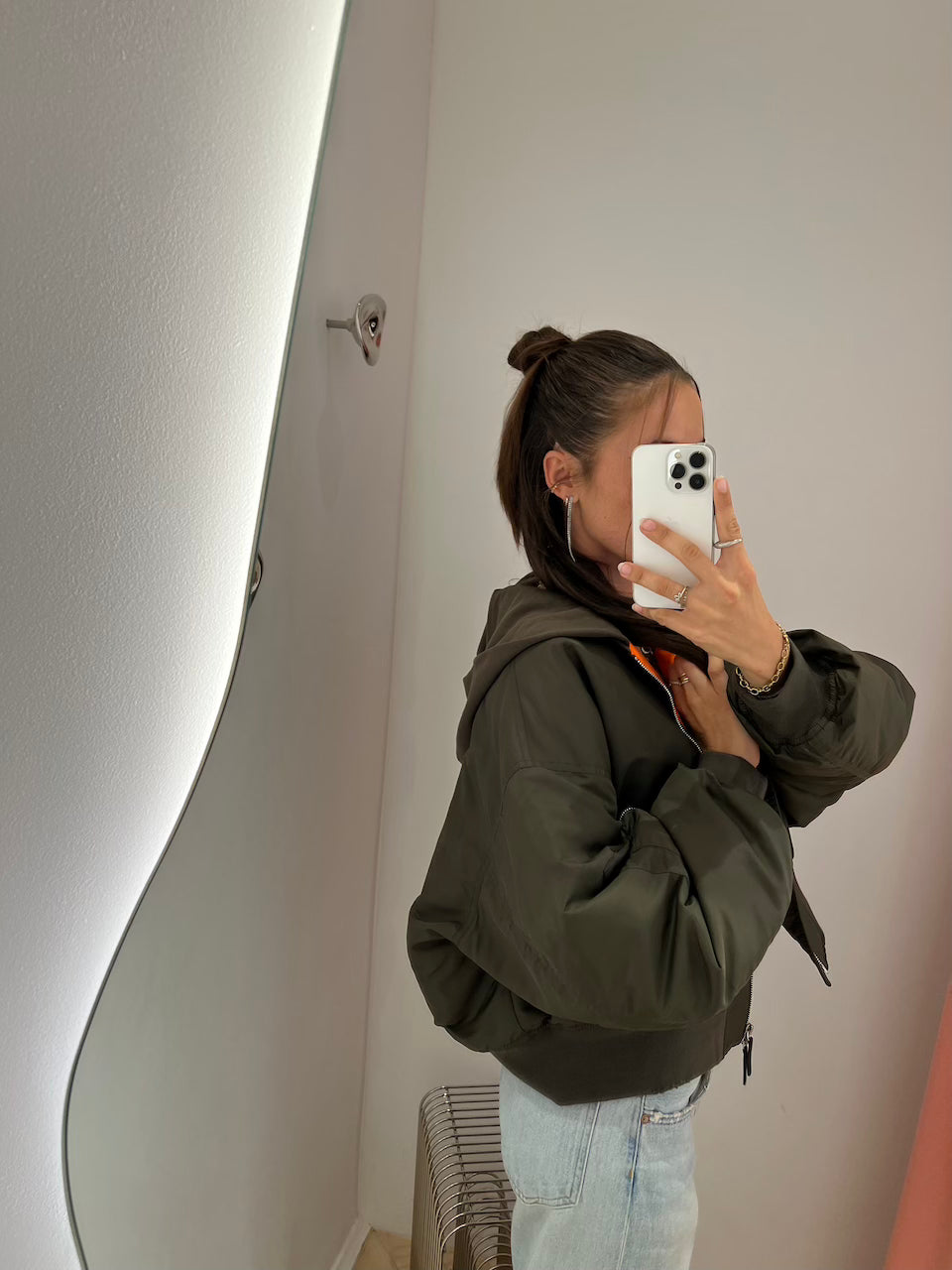 The Getty Bomber Jacket oliv