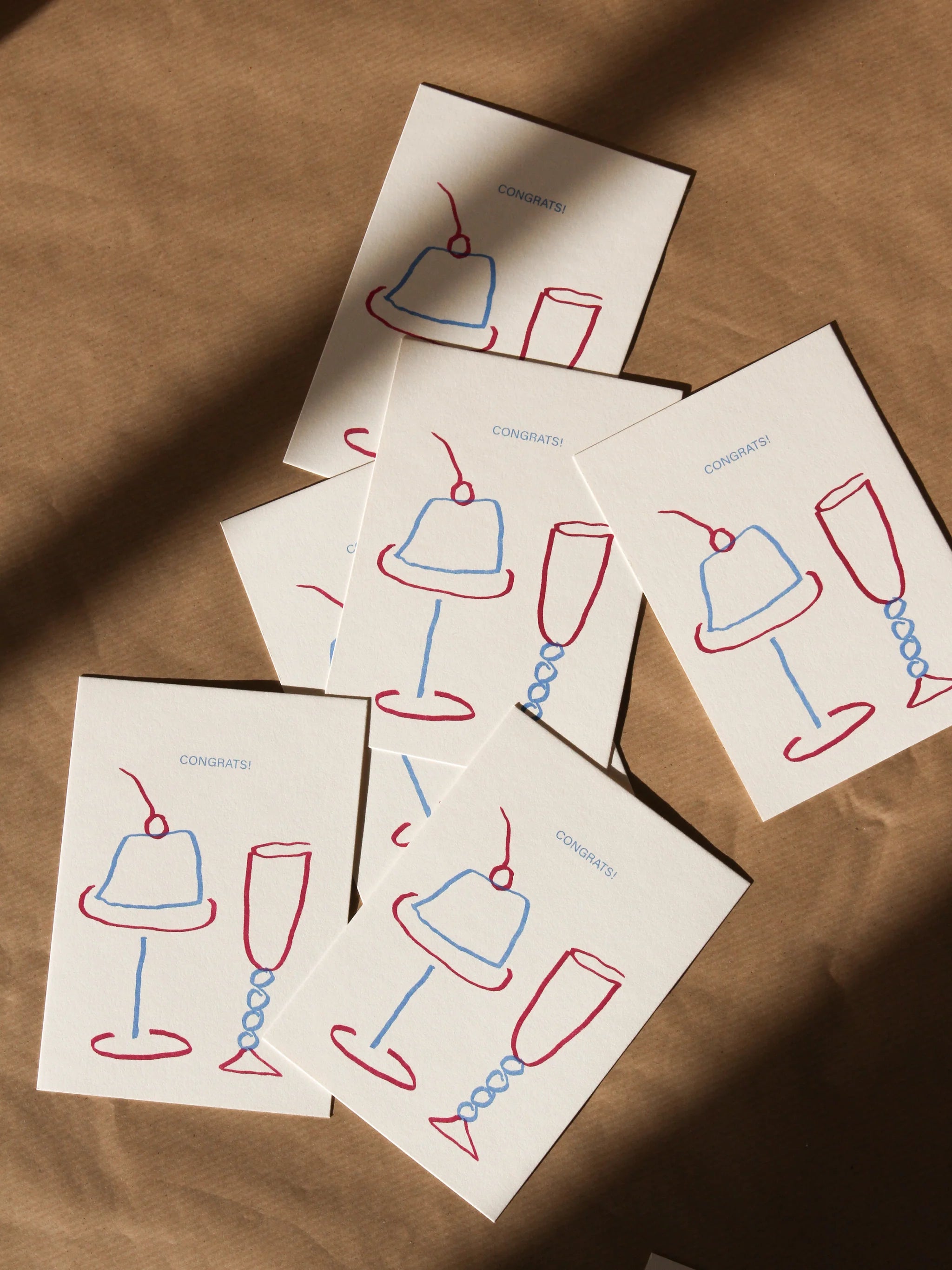 Postkarte 'Congrats' Drinks