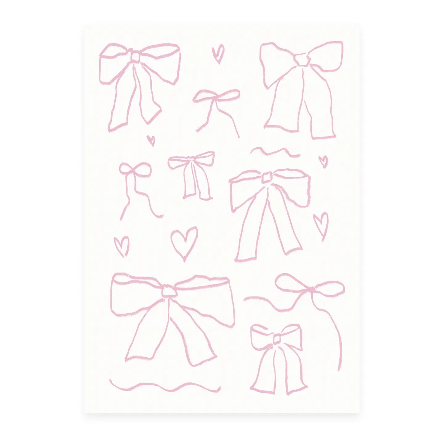 Postkarte 'Kleine Schleifen'