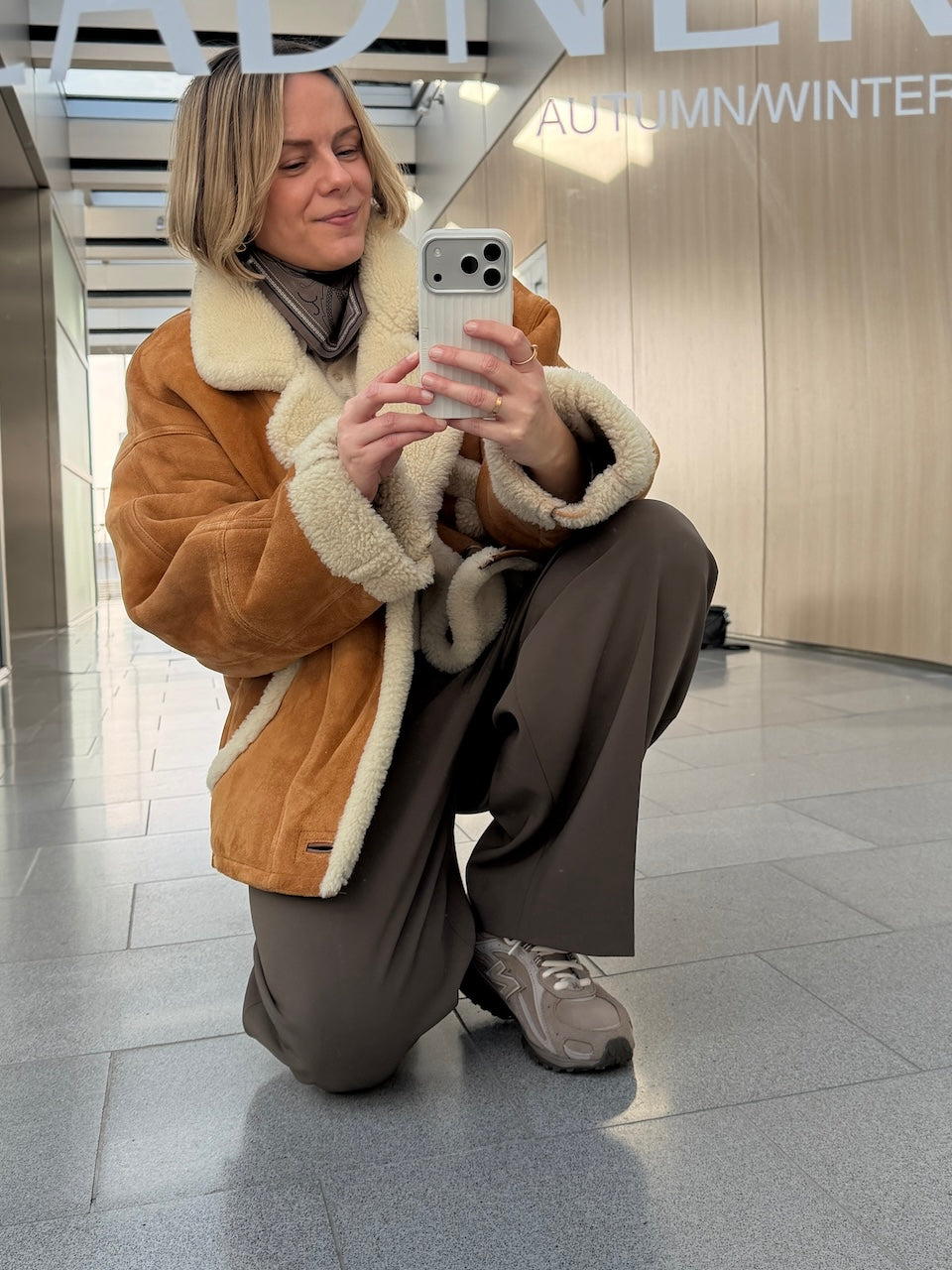 Cotton Paisley Scarf taupe 55cm