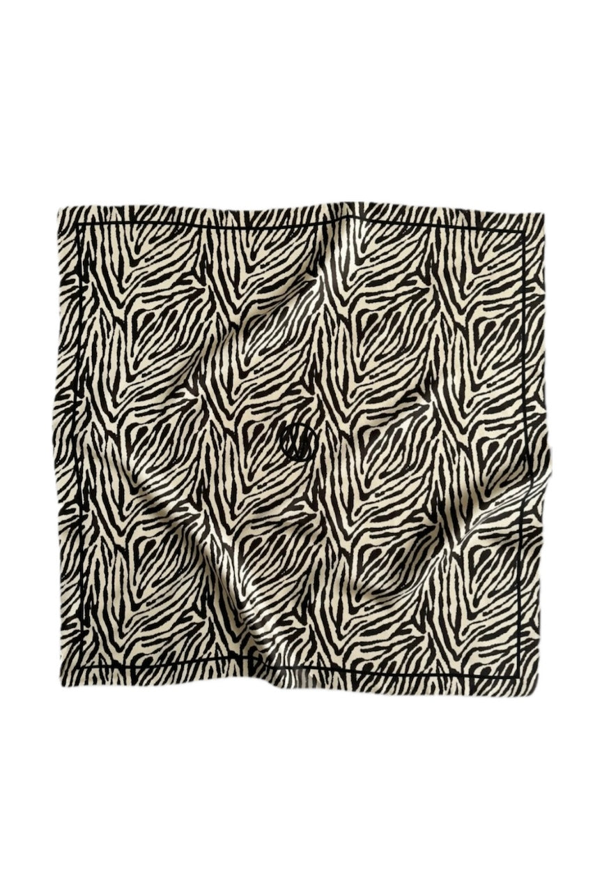 Zebra Scarf cream/black 80cm